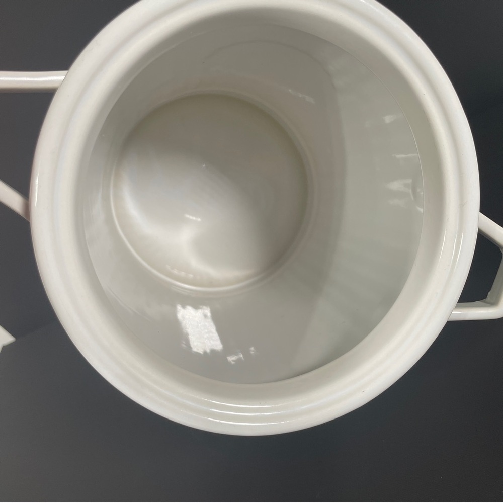 White Ceramic Dog Treat Jar - Picture 3 of 9